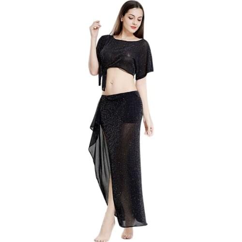 Belly Dance Training Suit Oriental Dance Costume Dancer Beginners Stage Performance Clothes Women Autumn Winter Dancing Outfit