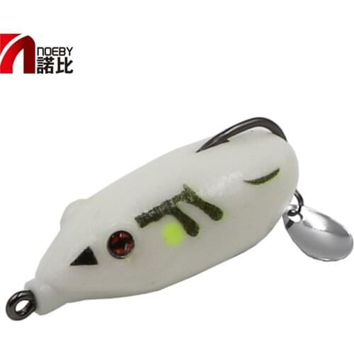 NOEBY 55mm 14g Fight Frog Silicone Bait 2021Soft Fishing Lures Wobblers of Orbits Wobblers for Fishing