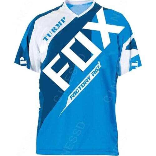 New 2021 turmp Fox Downhill Jersey Off-road Motorcycle ATV Racing Mountain Bike FXR Motorcycle Jersey Short sleeve bike jersey