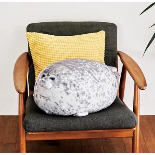 3D Novelty Seal Plush Toys Sea Lion Stuffed Throw Soft Seal Plush Party Hold Pillow Baby Sleeping toys Chair Cushion great gifts