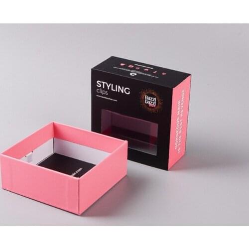 Factory Wholesale Custom Logo Gift Box Packaging Clear Frosted PVC Sleeve Window Sliding Kraft Drawer Box ---PX10733