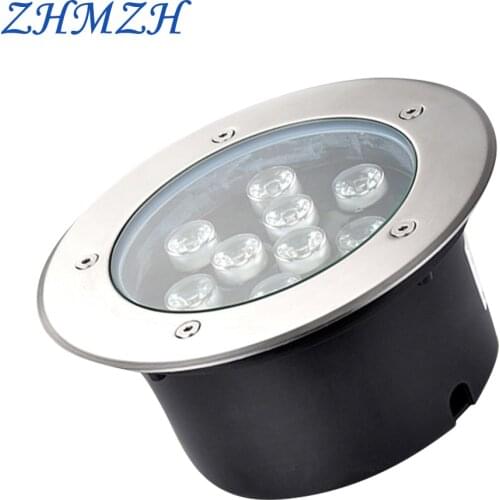 ZHMZH LED Underground Light Outdoor Floor Lamp Red Yellow Blue Green Light Waterproof Lawn Lamps 6W 9W 12W 15W 18W 24W 36W