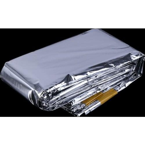 Portable Waterproof Silver Reusable Emergency Foil Camping Survival Sleeping Bag