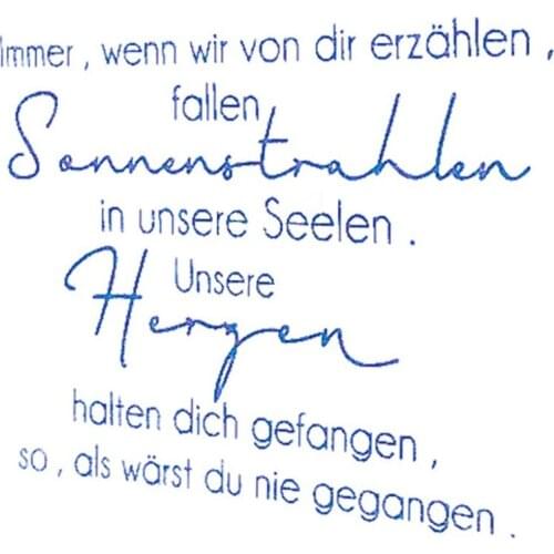 German Words Transparent Clear Silicone Stamp/Seal for DIY scrapbooking/photo album Decorative clear stamp A1083