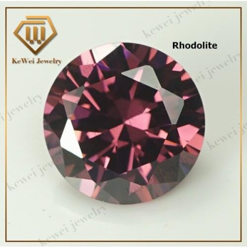 Synthetic Rhodolite CZ Stone AAA 1.0mm 1.1mm 1.2mm 1.3mm 1.4mm 1.5mm 1.6mm 1.8mm 2.0mm 2.5mm Rhodolite Cubic Zirconia Stone