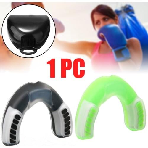 Adult Mouthguard Silicone Taekwondo Muay Thai MMA Teeth Protector Boxing Sport Equipment for Oral Teeth Protection w/ Box