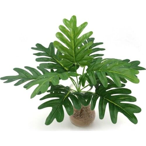 Spring Rain Leaves Artificial Plant Flowers Plastic Fake Plant for Wedding Home Party Decoration Leaves Simulation Plant
