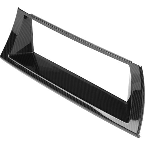 Carbon Fiber Style Interior Centre Console GPS Navigation Frame Cover Trim For BMW X5 E70 2013 2014 2015 2016 2017 2018
