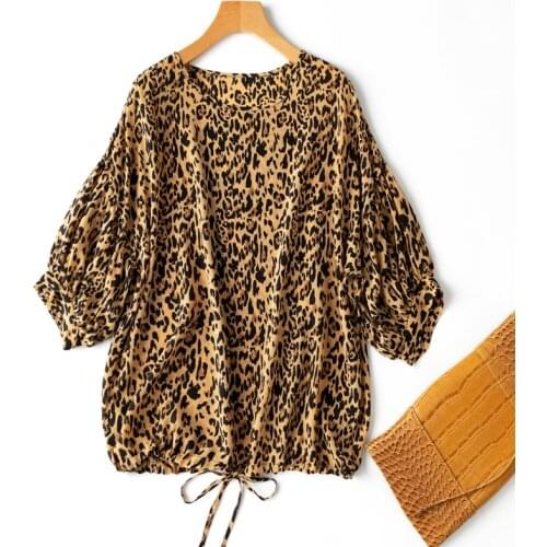 Леопардовые блузки WDDFLOWER China At AliExpress