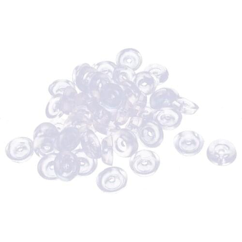 Hot Sale 50pcs Furniture Table Chair Leg Protectors Feet Padded Rubber 17mm x 6mm Cover Protector Furniture Table Feet