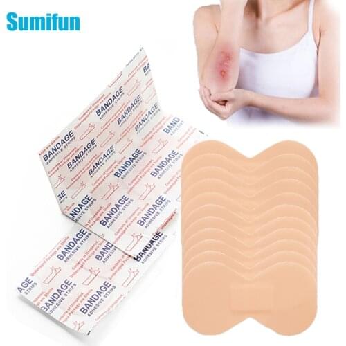 4pcs $0.39 Finger Type Big First Aid Bandage Anti-infection Waterproof Breathable Hemostasis Cushion Adhesive Wound Medical Band
