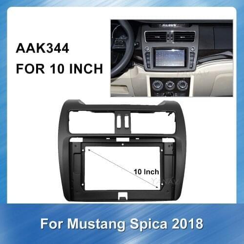 2 Din Car Radio Installation Frame Fascia For-Mustang Spica 2018 Car Stereo Receiver Adaptor Refitting Kit frame Facia Panel