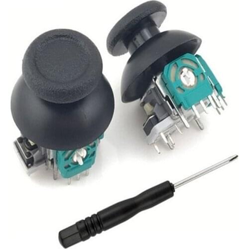 2 Pcs 3D Controller Joystick Axis Analog Sensor Module & Thumbstick for PS4