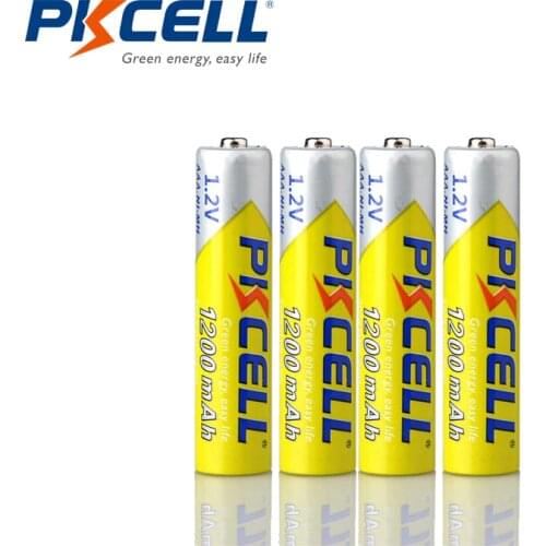 8Pcs PKCELL AAA Batteries 1200mAh 1.2V Ni-MH AAA Rechargeable Battery with 2PC AAA/AA battery box For Home TV remote control