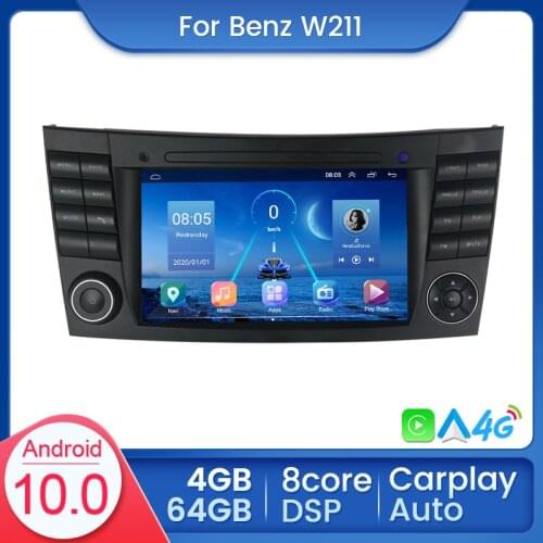 For Mercedes Benz E-class W211 E200 E220 E300 E350 E240 E280 CLS CLASS W219 Car DVD Multimedia Navigation Radio Player GPS DSP