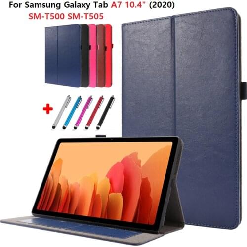 Case for Samsung Galaxy Tab A7 10.4 inch SM-T500 T505 T507 Tablet Cover with Card Slot Book Style Business Shell Tab A 7 10 4