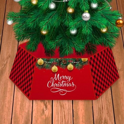 Christmas Tree Cover Decoration Carpet Non-woven Christmas Tree Skirt Durable New Year Home Decoration Accessories Jewelry
