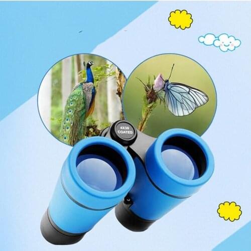 4X30mm 4X Kids Telescope Binocular Scope Children Educational Learning Outdoor Bird Watching Kids Folding Optics Telescope