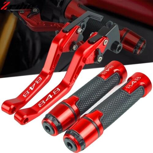 For DUCATI 848EVO 848 EVO 2007 2008 2009 2010 2012 2013 Motorcycle Accessories Brake Clutch Levers Handlebar Knobs Handle Grips