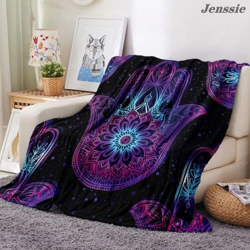 Bohemian Flannel Blanket Helios 3D Printing Soft Thickening Plush Adult Blanket Twelve Constellation Printing Blanket For Sofa