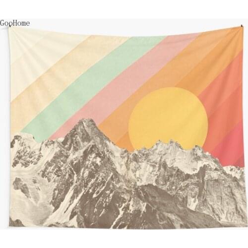 Mountainscape Wall Tapestry Cover Beach Towel Throw Blanket Picnic Yoga Mat Home Decoration