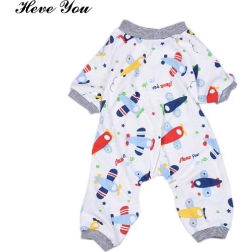 Heve You Cotton Jumpsuits Soft Pet Pajamas Dog Pets Puppy Chihuahua Clothes Teddy Dog Romper Sleeping Cat Clothing XS~XL