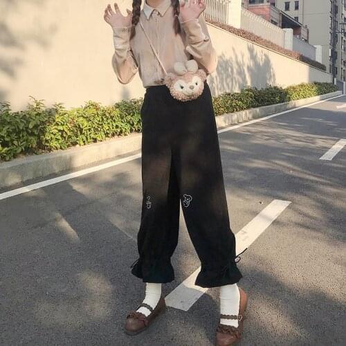 Kokopiecoco Women's Corduroy Trousers