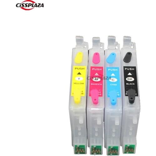 CISSPLAZA refillable ink Cartridge compatible for epson CX3800 cx3810 CX4200 cx4800 C68 C88 CX5800F CX7800 T0601 - T0604