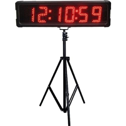 Outdoor 5" waterproof LED countdown timer clock digital sports race timing clock large led stopwatch time display