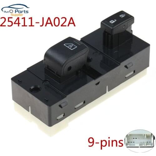 New 25411-JA02A Power Window Master Control Switch For Nissan Altima 2007-2012 High Quality 25411JA02A