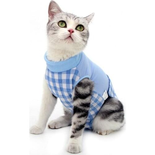 Pet Sterilization Clothes Small Dog Cat Postoperative Protective Vest High Elastic Modal Wound Recovery Jacket 2021 New