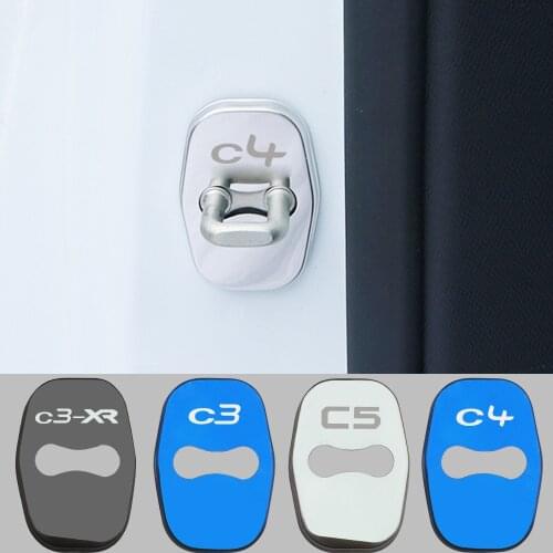 Door Lock Decoration Rust Protection Stainless Steel Plastic Cover Case for Citroen C3 C3-XR C4 C5 Accessories