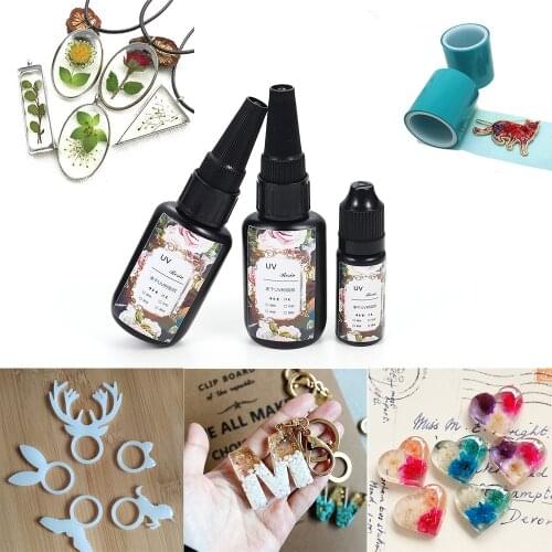 10/25g UV Ultraviolet Resin Gel Curing Quick-drying Non-toxic Transparent Sunlight Activated Hard DIY Craft Resin Mold Supplies
