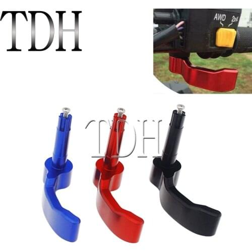 For Polaris Sportsman 300/400/450/500/550/570/850/1000 2008-up ATV Throttle Thumb Lever Anti-slip Aluminum Control Replacement
