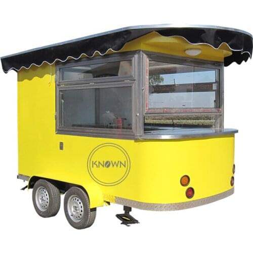 Most Popular High Quality Fast Mobile Food Cart Trailer for Ice Cream Machine Free Shipping