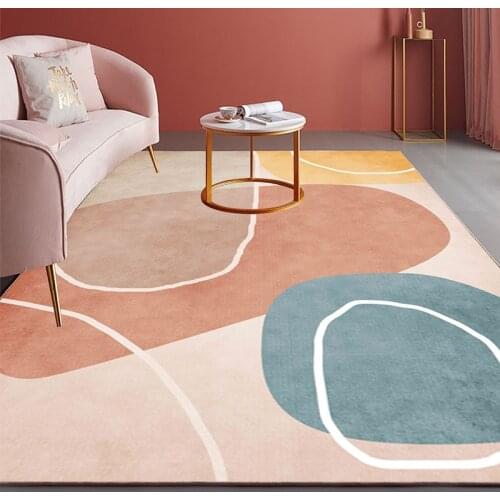 Modern Light Luxury Home Room Carpet Living Room Sofa Coffee Table Blanket Nordic Bedroom Ins Wind Girl Under Bed Mat