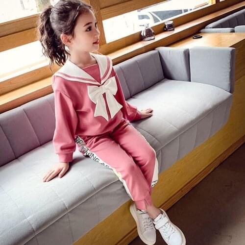 Teenage Kids Tracksuit for GirlsNew Autumn Winter Clothing Set Hoodies + Pants Children Back To School Outfits 6 8 10 12 13 Year