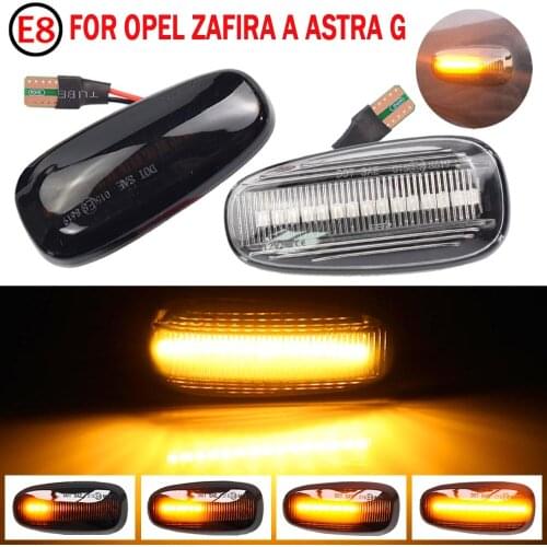LED Dynamic Car Blinker Side Marker Turn Signal Lights Lamp Accessories For Opel Zafira A 1999-2005 Astra G 1998-2009