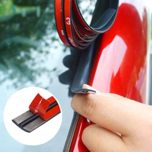 T-shaped Rubber Sealed Strips Car Front Rear Windshield Sealant Stickers Sunroof Waterproof Dustproof Roof Window Trim