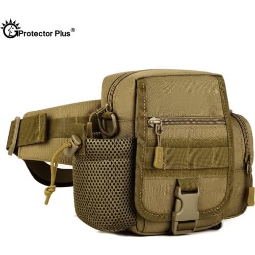 PROTECTOR PLUS Outdoor Vertical Tactical Waist Bag Mens Multi-purpose Messenger Bags Travel Riding Water Bag Fit Sports Hunting