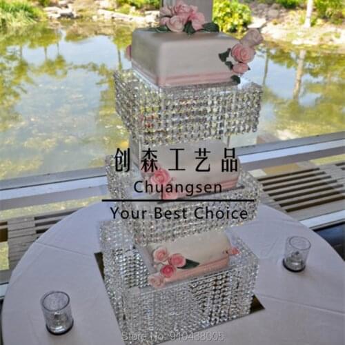 Western design daily used 3 layer acrylic cake stand,acrylic crystal cake holder centerpiece , wedding deco cake rack