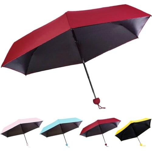 Women Mini Umbrella Funny Capsule Design Folding Lady Girl Rain Sun Umbrellas QW