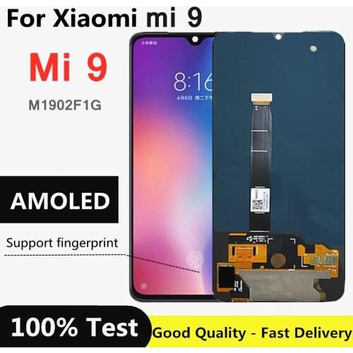 AMOLED mi9 Display For Xiaomi Mi 9 M9 Mi9 LCD Display Touch Screen Digitizer Assembly Replacement For Xiaomi Mi 9 Lcd Screen