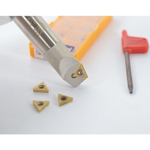 15 degree 11mm-16mm Chamfering drill tool holder SSO-C16-16-110 -1F + 10pcs TCMT110204