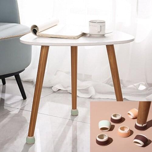16pcs Silicone Table Chair Feet Cover Floor Protector Furniture Leg Bottom Anti-Scratch Non-slip Waterproof Protective Pad Caps