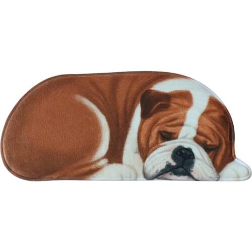 3D Dog Shape Floor Mat Cute Doormat for Entrance Door Anti Slip Door Mats Indoor Hallway Bedroom Kitchen Carpet Dog Rugs Deurmat