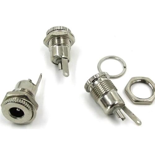 5PCS/LOT DC-099 5.5 mm x 2.1mm DC Power Jack Socket Female Panel Mount Connector Hot Selling