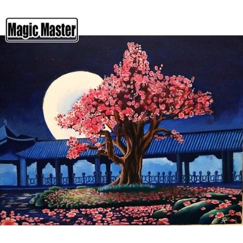 5D DIY Diamond painting Cherry tree mbroidery diamond Cross Stitch full circular Rhinestone home decoration gift