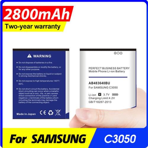 1300mAh AB483640BU Battery for Samsung J600 J608 C3050C S7350C F619 C3050 E740 E748 F110 F118 G618 L600 L608 B3210 M519