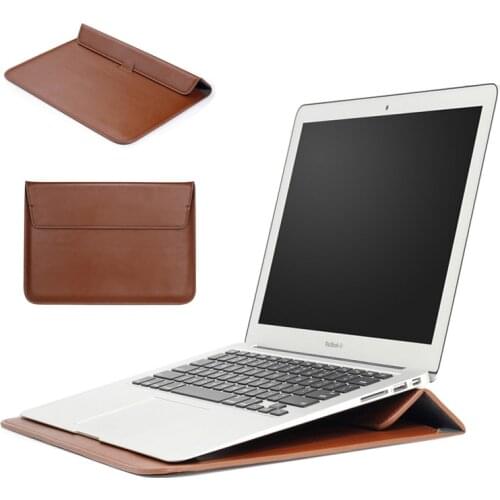 PU Leather Laptop Sleeve Bag For Macbook Air 13 Sleeve 2020 M1 A2337 A2338 A2251 A2179 Pro 15 Retina 11 12 16 Matebook Cover